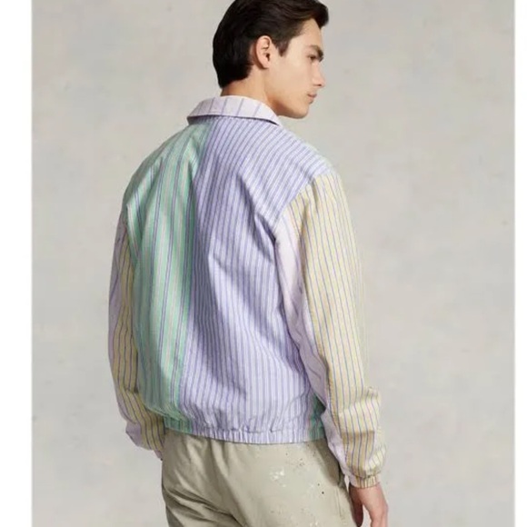 Polo Ralph Lauren Bayport Striped Oxford Fun Jacket - Picture 4 of 11